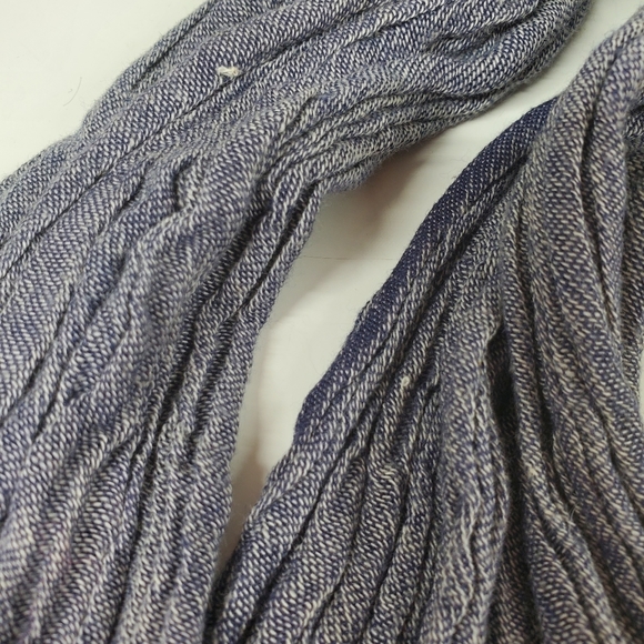 Blue Shawl Scarf Should Wrap, Head Wrap - Picture 6 of 7